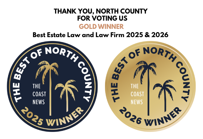 Voted Best Estate Law Firm - Gold Winner 2025 and 2026!